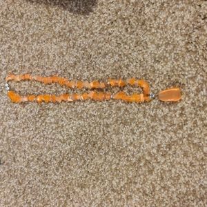 Orange Rock necklace from the Bahamas